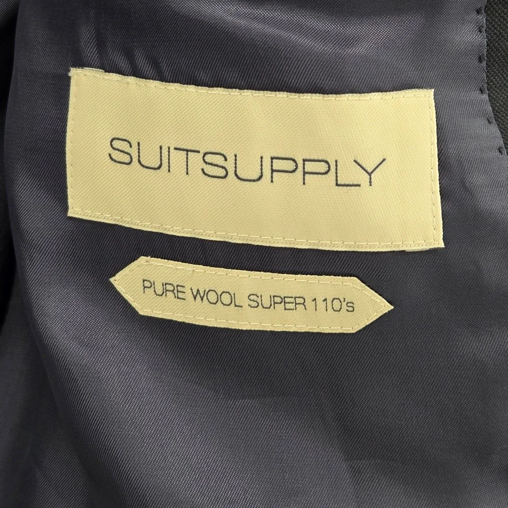 Suitsupply Lazio Navy Blue Suit Jacket Blazer 42R Pure Wool Super‎ 110s